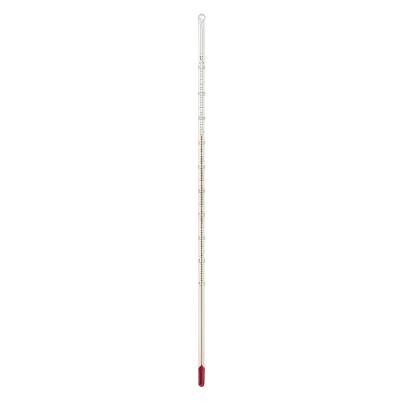 赤液棒状温度計　-40～50℃　1／1 30cm  1本（ご注文単位1本）【直送品】
