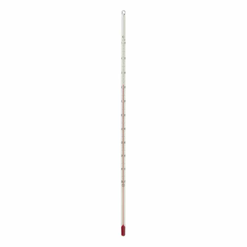赤液棒状温度計　-50～50℃　1／1 30cm  1本（ご注文単位1本）【直送品】