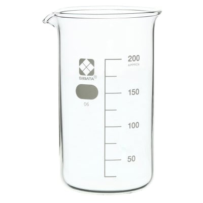 柴田トールビーカー　目安目盛付　200ml 010040-200A  1個（ご注文単位1個）【直送品】