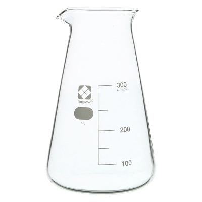 柴田コニカルビーカー　目安目盛付　300ml 010050-300A  1個（ご注文単位1個）【直送品】