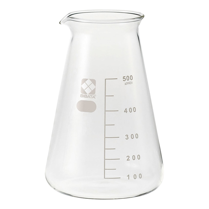 柴田コニカルビーカー 目安目盛付 500ml 010050-500A 1個(ご注文単位1個)【直送品】