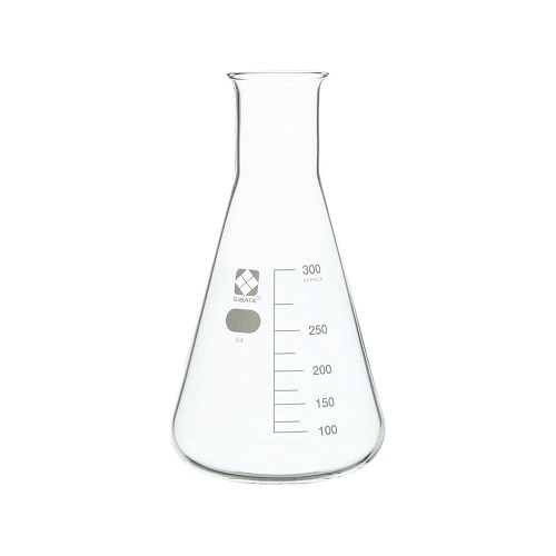 柴田三角フラスコ　目安目盛付　300ml 010530-300A  1個（ご注文単位1個）【直送品】