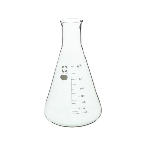 柴田三角フラスコ　目安目盛付　1L 010530-1000A  1個（ご注文単位1個）【直送品】
