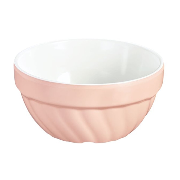 台和 メラミン食器 9.5cm ネジコバチ ピンクホワイト CH-630-PW 1枚(ご注文単位1枚)【直送品】