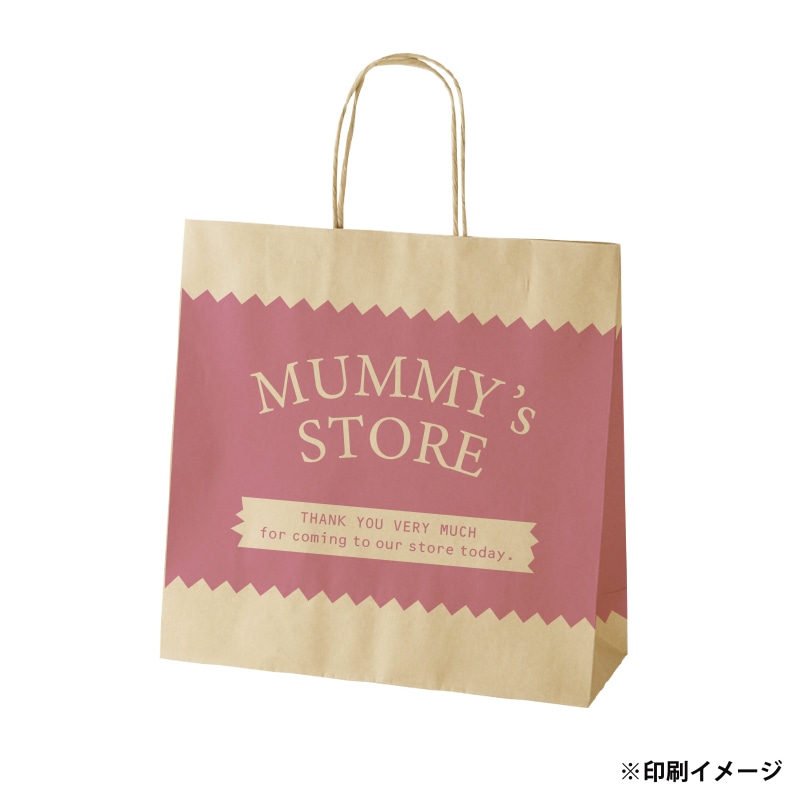 【オリジナル印刷】スムースB3才 未晒120g(茶) ベタ印刷あり1色印刷 3000枚 オプション ニス 3000枚