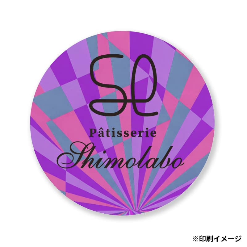 【オリジナル印刷】ケーキピック 丸型　直径25mm フルカラーオンデマンド印刷　100枚