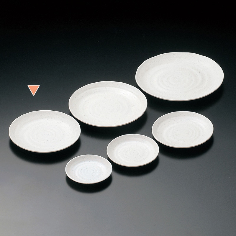 マイン メラミン食器　丸皿　白 φ21 M11-102 5枚/束（ご注文単位1束）【直送品】