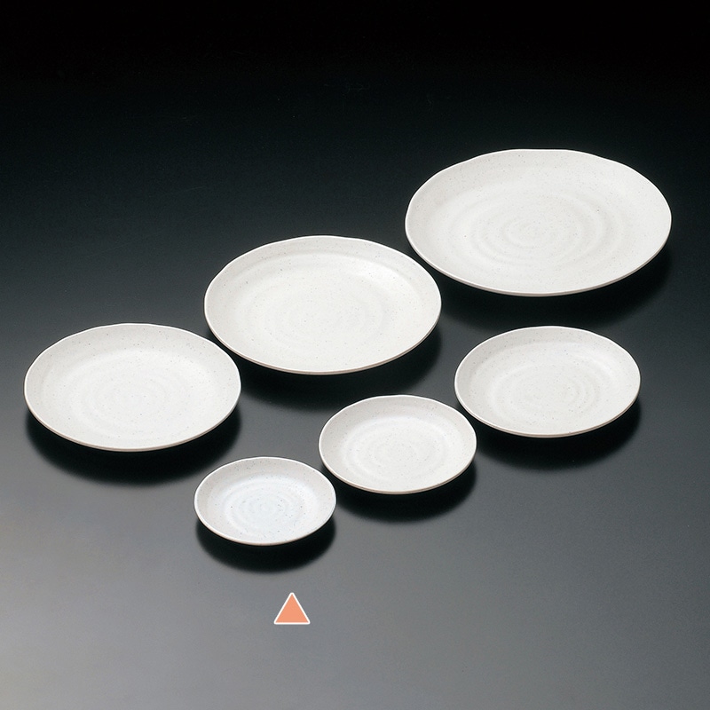 マイン メラミン食器　丸皿　白 φ13 M11-105 5枚/束（ご注文単位1束）【直送品】