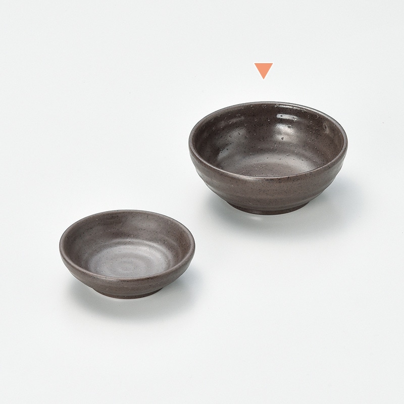 マイン メラミン食器 小鉢 茶 大 M11-574 5枚/束(ご注文単位1束)【直送品】