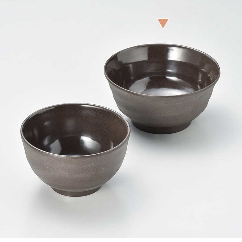 マイン メラミン食器 どんぶり 茶 大 M11-576 5枚/束(ご注文単位1束)【直送品】