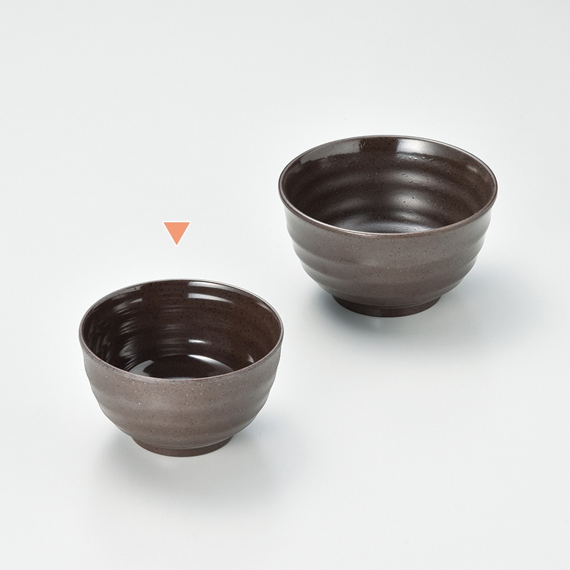 マイン メラミン食器 飯器 茶 小 M11-579 5枚/束(ご注文単位1束)【直送品】