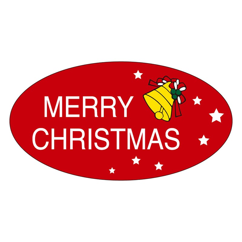 カミイソ産商 エースラベル MERRY CHRISTMAS C-0269 500枚/袋(ご注文単位1袋)【直送品】