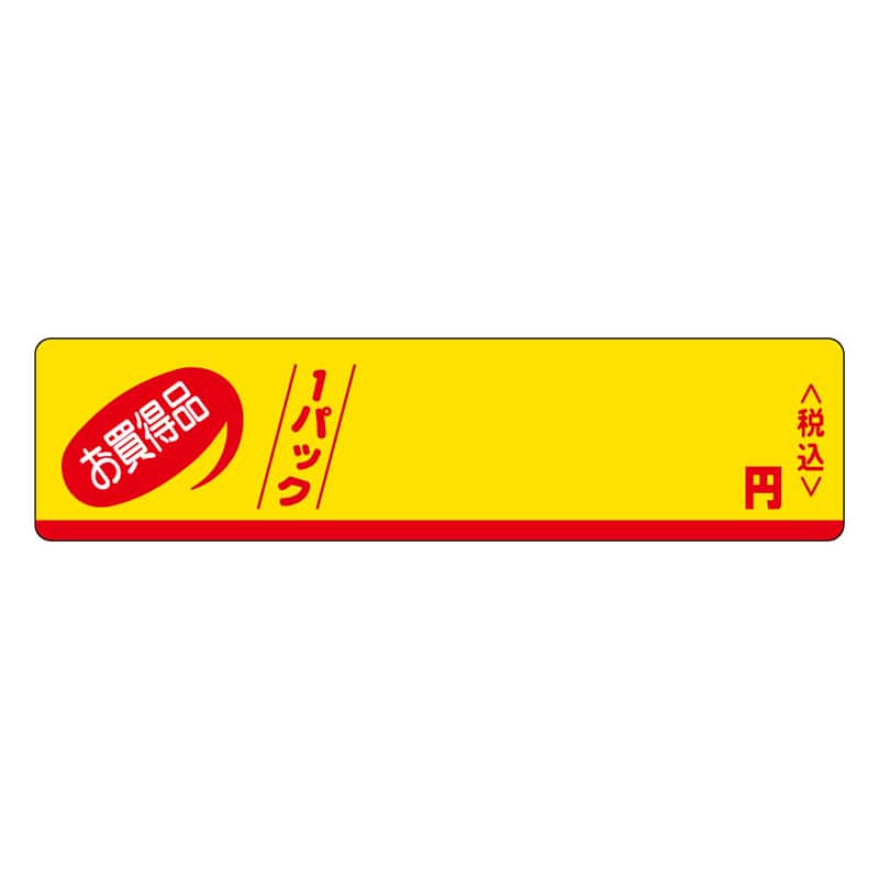 カミイソ産商 エースラベル お買得品 1パック 円税込 P-0100 500枚/袋(ご注文単位1袋)【直送品】