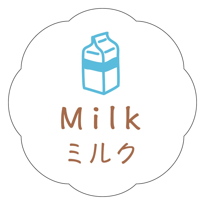 カミイソ産商 エースラベル ミルク J-0668 150枚/袋（ご注文単位1袋）【直送品】