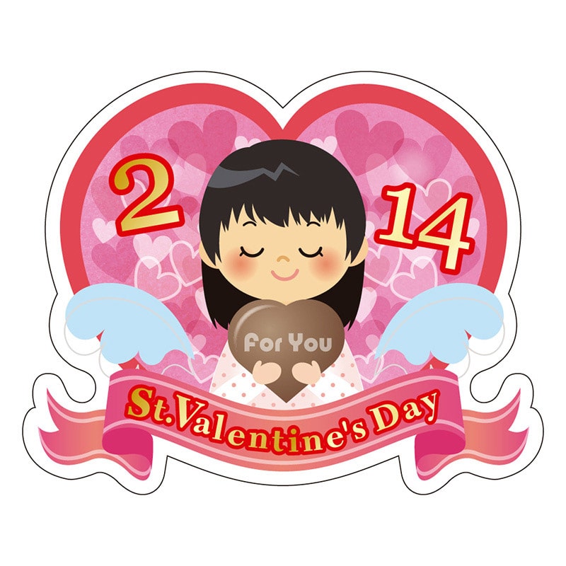 カミイソ産商 エースラベル St Valentine's Day C-0567 300枚/袋(ご注文単位1袋)【直送品】