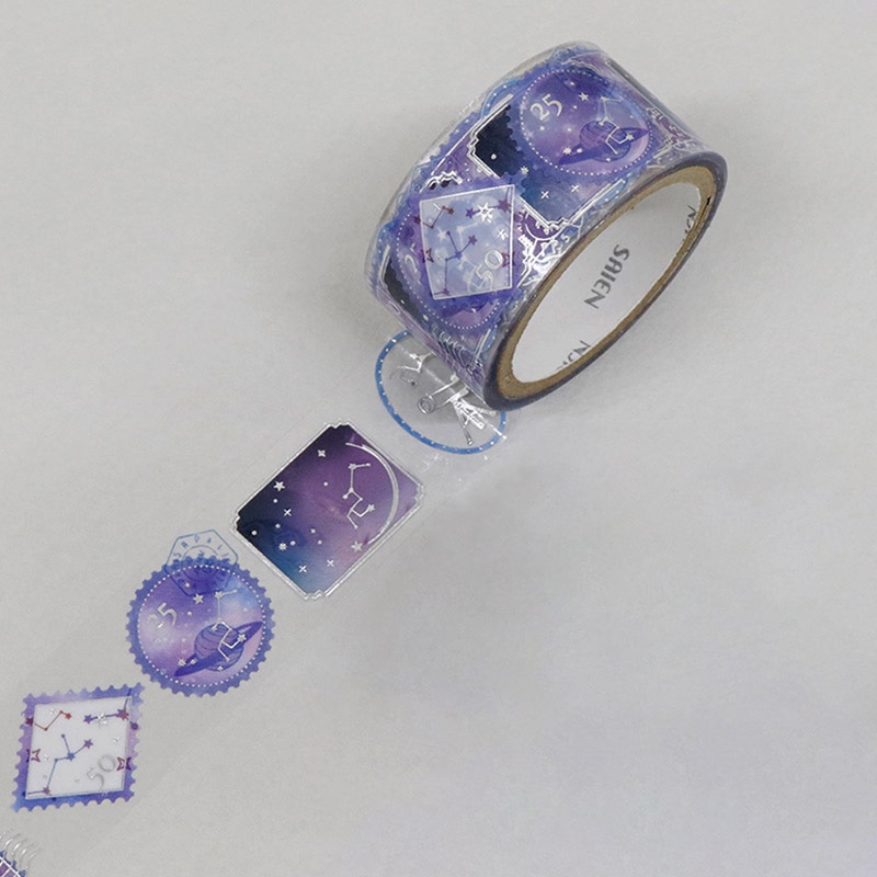 カミイソ SAIEN クリアテープ Stamp story 星座 HR-1017 1巻(ご注文単位1巻)【直送品】