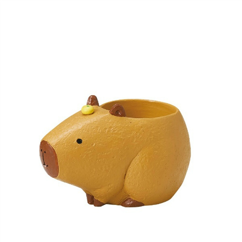 ケー・イー・アイ ミニミニレジンポット カピバラ 4809 1個(ご注文単位4個)【直送品】