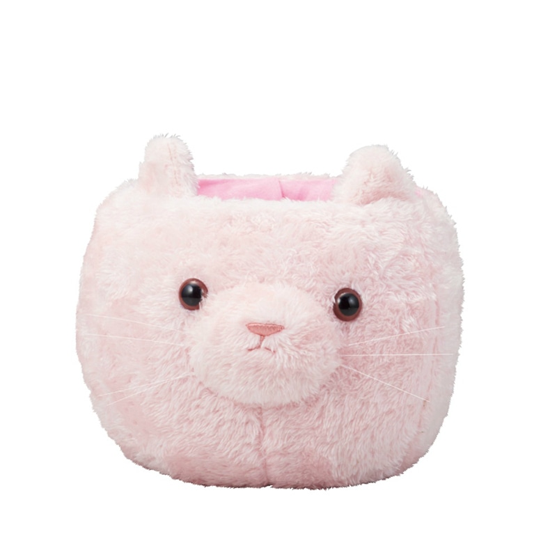 ケー・イー・アイ ポット ふわふわネコポット L ピンク 4971 1個(ご注文単位2個)【直送品】