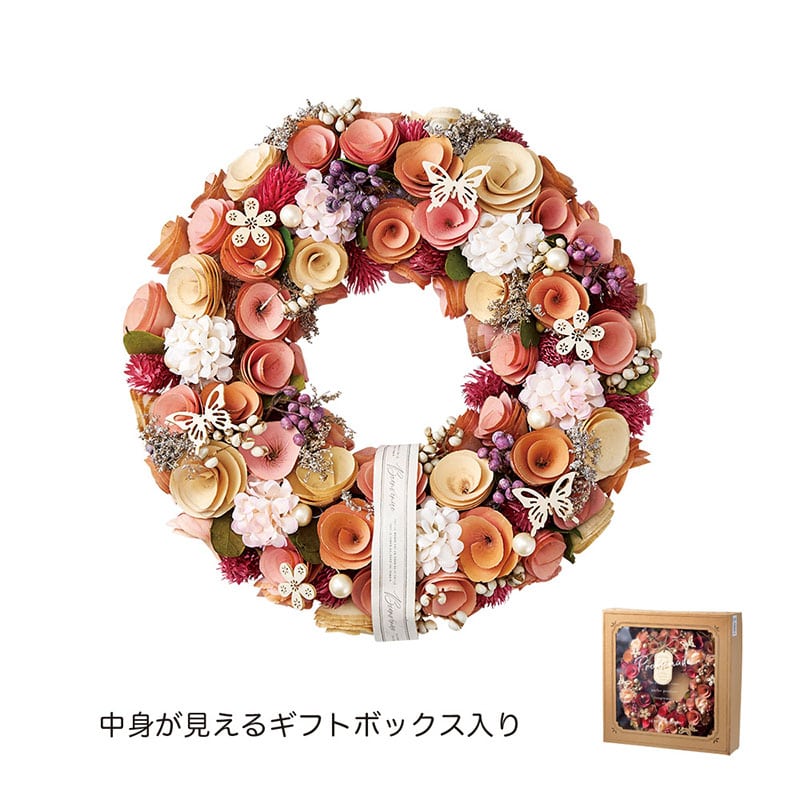 ケー・イー・アイ リース ナチュラルリース L シュガーピンク 5027-A 1個(ご注文単位1個)【直送品】