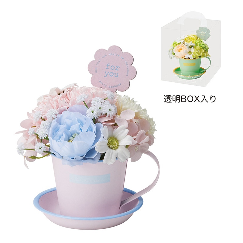 ケー・イー・アイ ミルキーマグ ソープフラワー ピンク 5243-PK 1個(ご注文単位2個)【直送品】