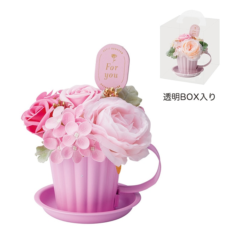 ケー・イー・アイ ピンキーマグ ソープフラワー ピンク 5244-PK 1個(ご注文単位2個)【直送品】