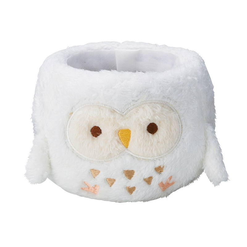 ケー・イー・アイ ふわふわフクロウポット S ホワイト 5275-WH 1個(ご注文単位2個)【直送品】