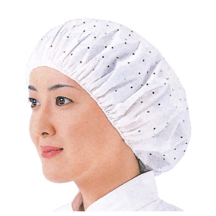 つくつく帽子(100枚入)EL-102W M ホワイト 1個(ご注文単位1個)【直送品】