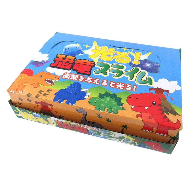 ファースト・アロー 光る恐竜スライム 4色アソート 206-576　1個（ご注文単位12個）【直送品】