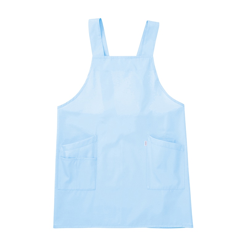 マツヨシ　ナーシングエプロン MY-NS0370LB　L　サックス  1個（ご注文単位1個）【直送品】