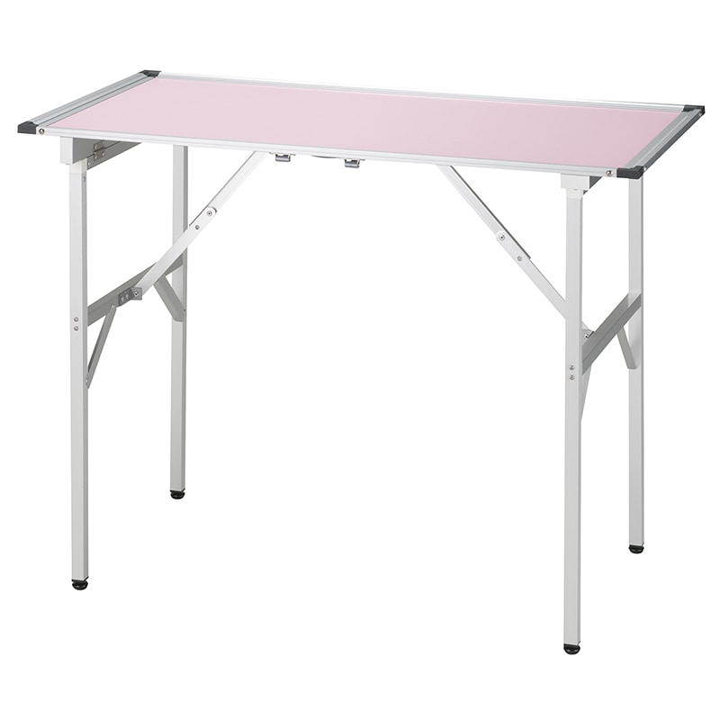 採血テーブル 折畳み式 ピンク SN-T003P 94×48×70cm 1個(ご注文単位1個)【直送品】