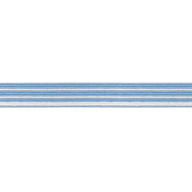 望月加工紙 紙バンド 13本合わせ 16.5mm×10m 水色/白 1巻(ご注文単位1巻)【直送品】