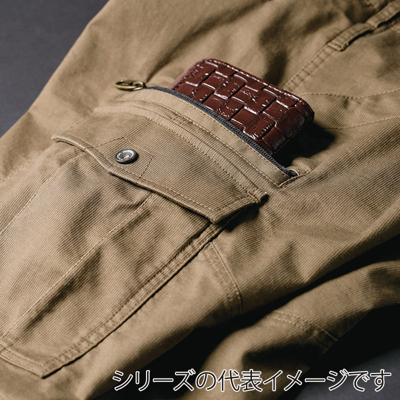 コーコス信岡 ストレッチコードピケカーゴパンツ GA-3915 アーミー LL 1枚(ご注文単位1枚)【直送品】