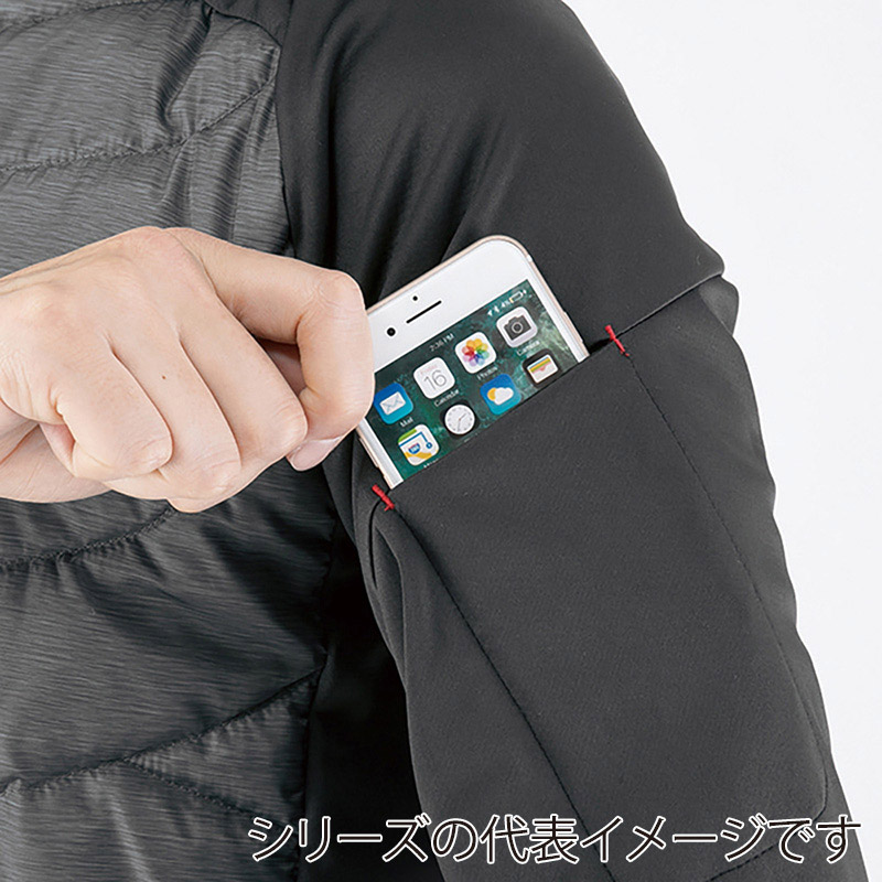 コーコス信岡 防風HYBRID防寒ジャケット G-2446 レッド 3L 1枚(ご注文単位1枚)【直送品】