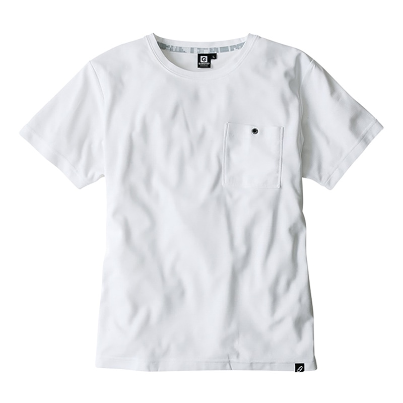 コーコス信岡 ニオイクリア 消臭半袖Tシャツ G-737 ホワイト 5L 1枚(ご注文単位1枚)【直送品】