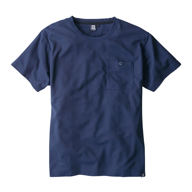 コーコス信岡 ニオイクリア 消臭半袖Tシャツ G-737 ネイビー M 1枚（ご注文単位1枚）【直送品】