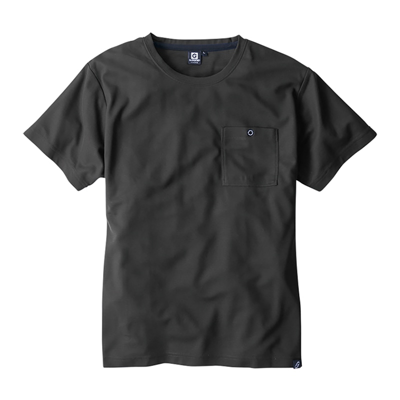 コーコス信岡 ニオイクリア 消臭半袖Tシャツ G-737 ブラック LL 1枚（ご注文単位1枚）【直送品】