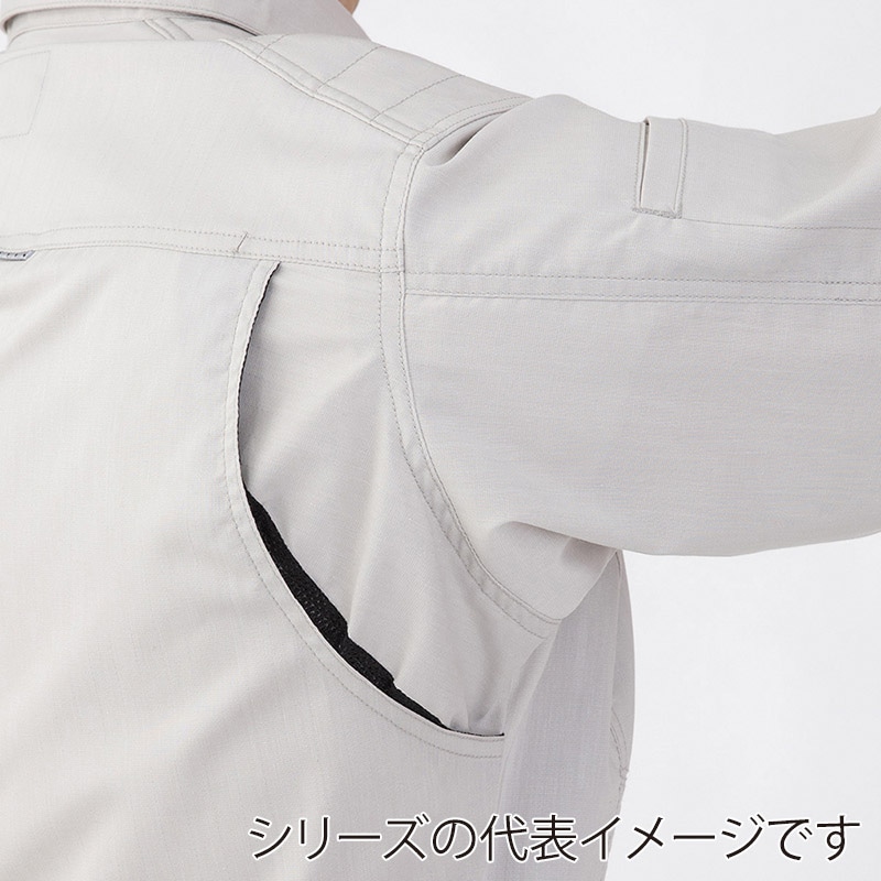コーコス信岡 ストレッチ長袖シャツ A-6078 グラファイト LL 1枚（ご注文単位1枚）【直送品】