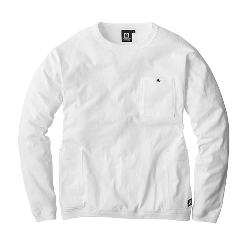 コーコス信岡 5ポケット長袖Tシャツ G-958 ホワイト 3L 1枚（ご注文単位1枚）【直送品】