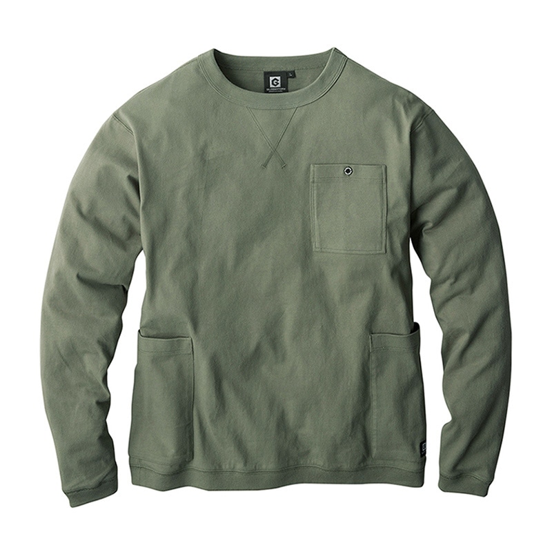 コーコス信岡 5ポケット長袖Tシャツ G-958 シダー LL 1枚（ご注文単位1枚）【直送品】