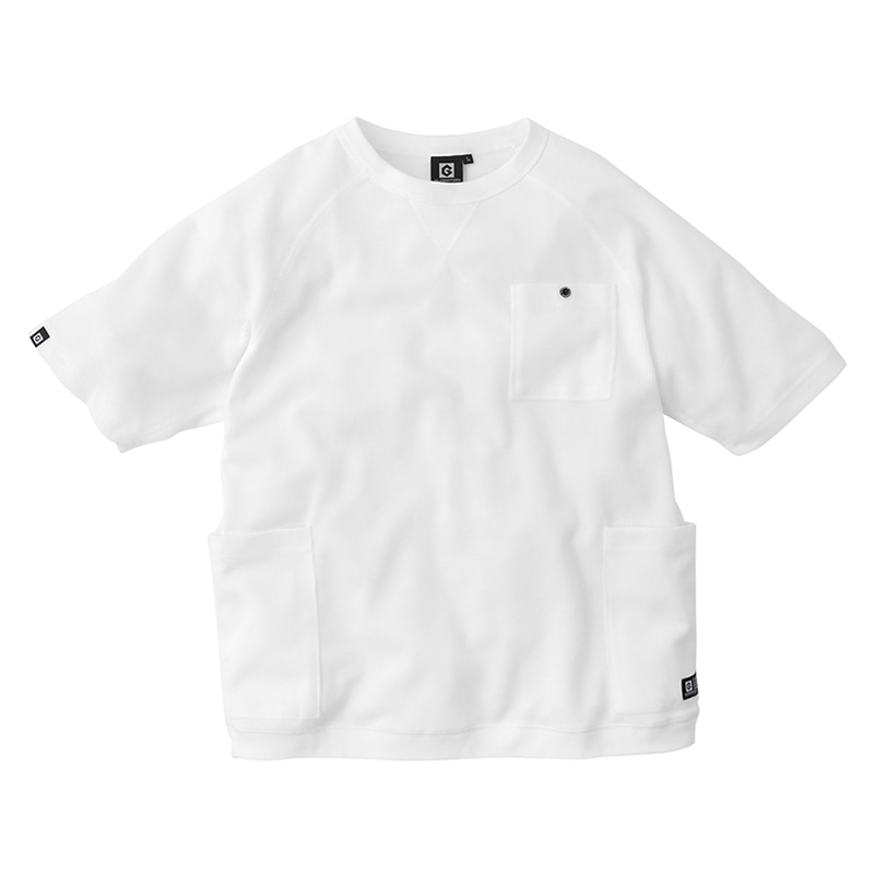 コーコス信岡 5ポケット半袖Tシャツ G-437 ホワイト 4L 1枚（ご注文単位1枚）【直送品】