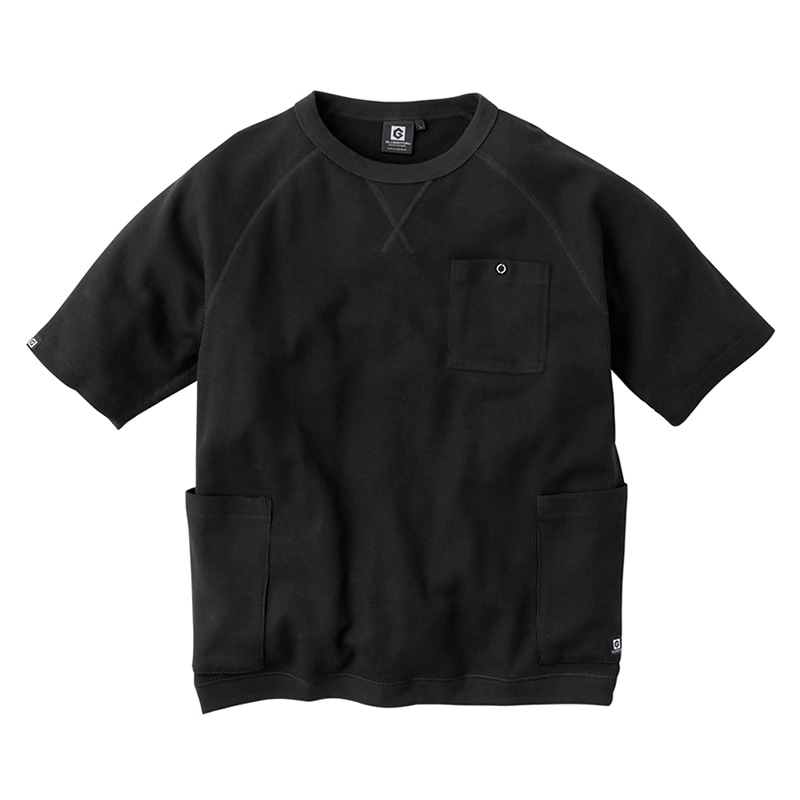 コーコス信岡 5ポケット半袖Tシャツ G-437 ブラック L 1枚（ご注文単位1枚）【直送品】