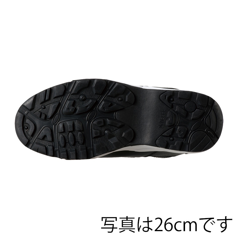 コーコス信岡 セーフティースニーカー ブラック A-36000 25.5cm 1組（ご注文単位1組）【直送品】