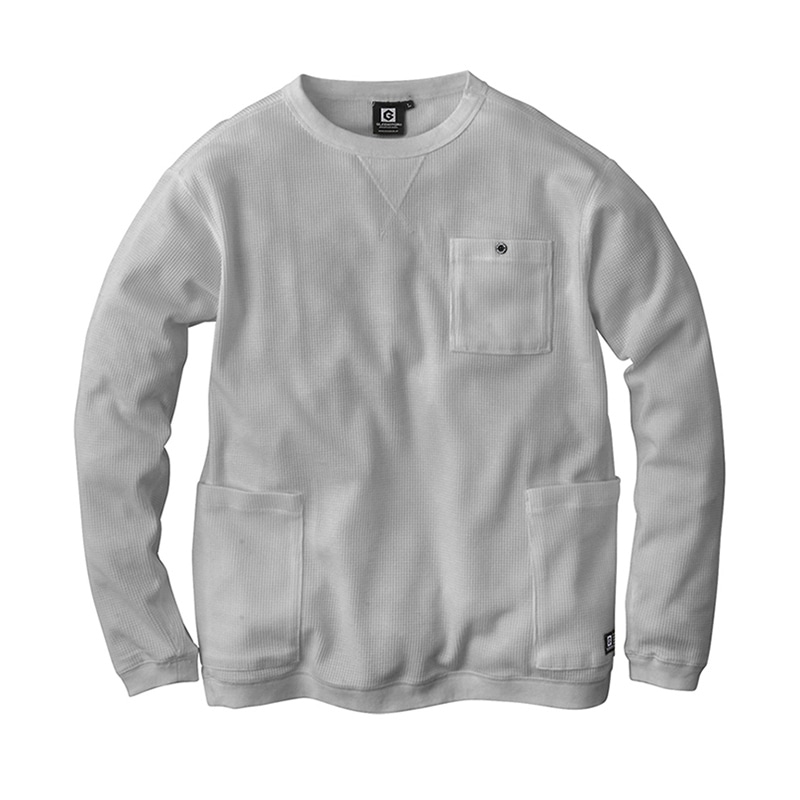 コーコス信岡 5ポケット長袖Tシャツ G-438 グレー S 1枚（ご注文単位1枚）【直送品】