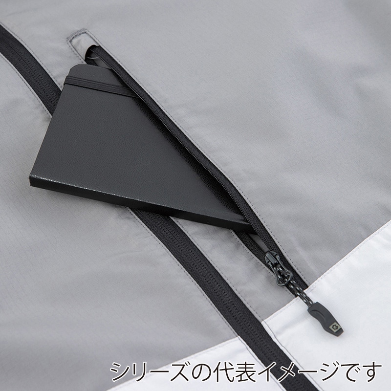 コーコス信岡 フィールドジャケット G-1036 グレー×シルバー M 1枚(ご注文単位1枚)【直送品】