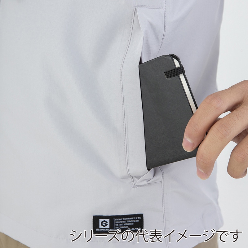 コーコス信岡 フィールドジャケット G-1036 グレー×シルバー M 1枚(ご注文単位1枚)【直送品】