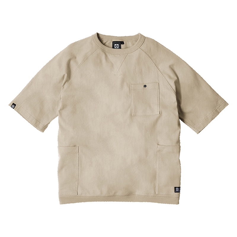 コーコス信岡 5ポケット半袖Tシャツ G-947 カーキ S 1枚（ご注文単位1枚）【直送品】