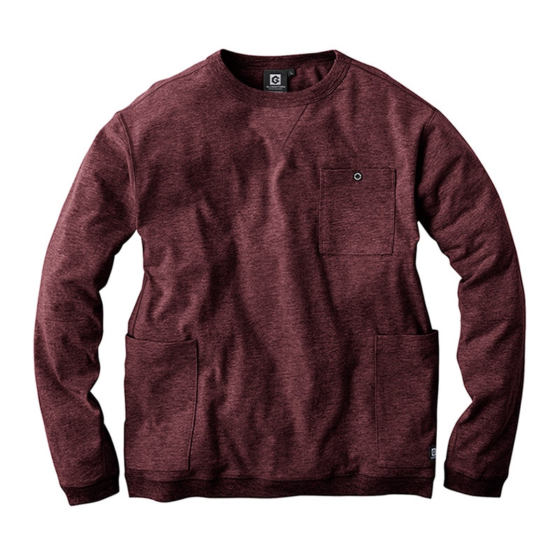 コーコス信岡 5ポケット長袖Tシャツ G-958 バーガンディ SS 1枚(ご注文単位1枚)【直送品】