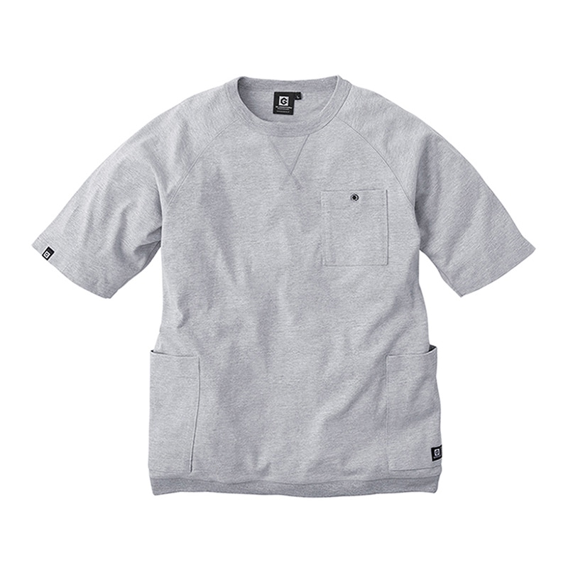 コーコス信岡 5ポケット半袖Tシャツ G-947 モクグレー 3L 1枚（ご注文単位1枚）【直送品】