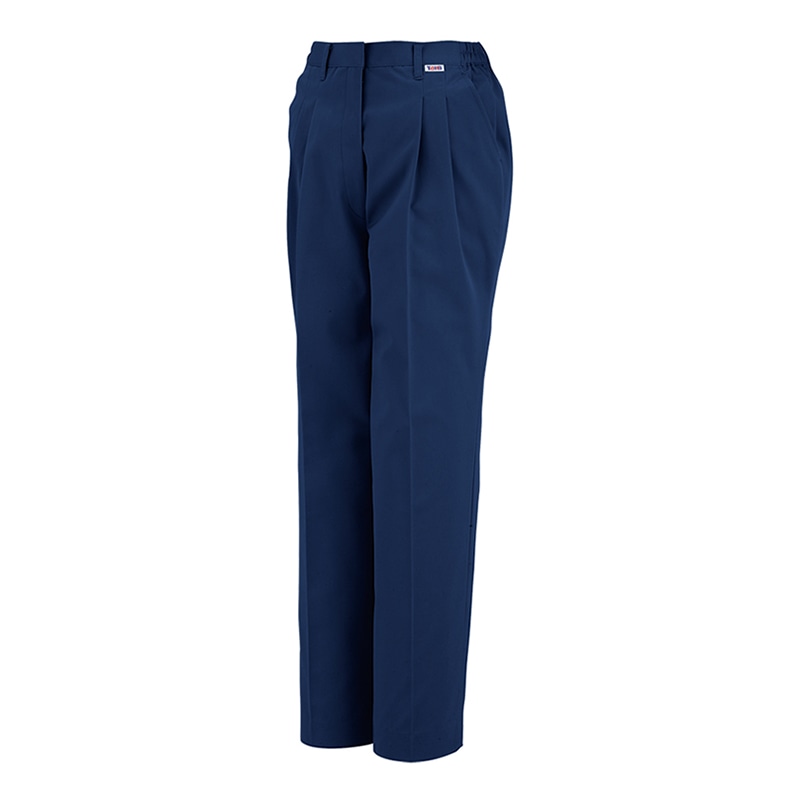 コーコス信岡 製品制電 レディース ツータックスラックス J-1433 ネイビー LL 1枚（ご注文単位1枚）【直送品】