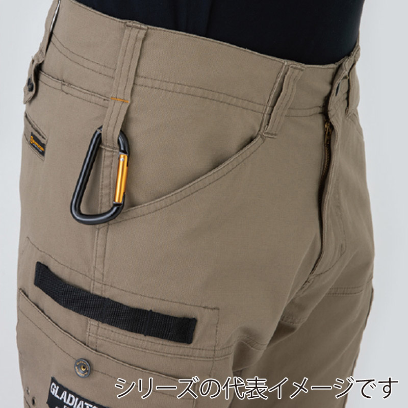 コーコス信岡 ストレッチ マイクロヘリンボンショートカーゴ GA-3936 ネイビー M 1枚(ご注文単位1枚)【直送品】